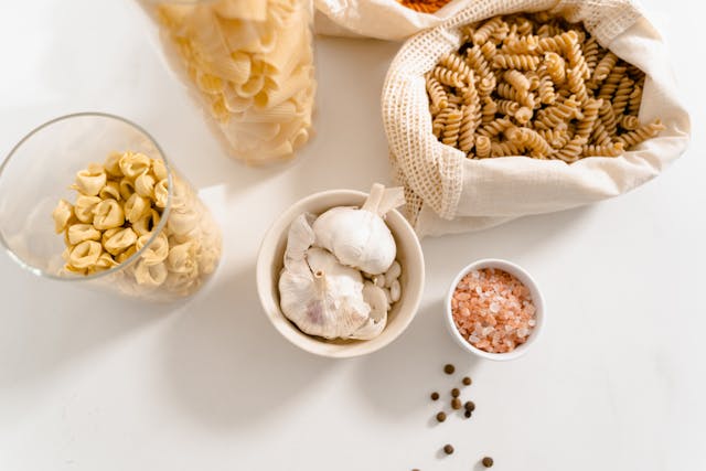 Image of different kinds of pasta in Italy