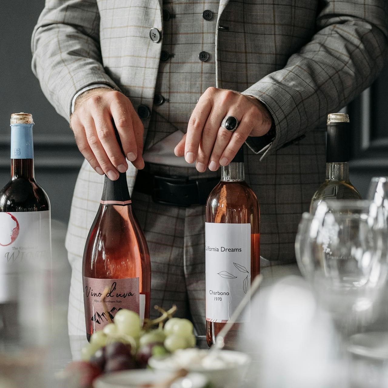 Wine tasting with a sommelier